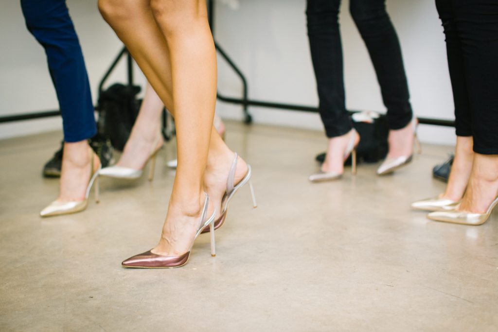 Train yourself for walking in high heels