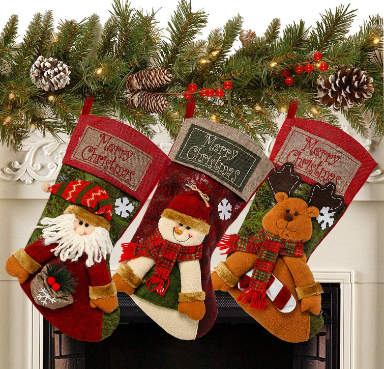 5 Christmas stockings